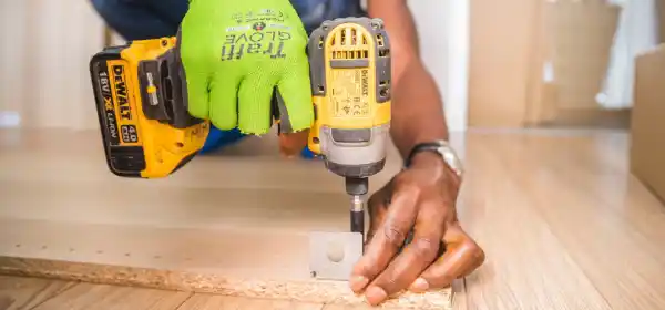 UK handyman carrying out home maintenance and repair work